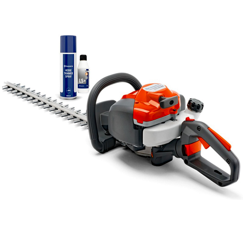 Husqvarna 122HD60 Hedgecutter with 24-inch dual-action blade and ergonomic handle.