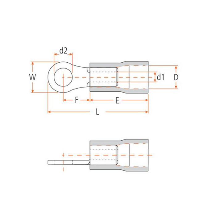 Sparex Pre Insulated Ring Terminal 8.4mm - Image 2