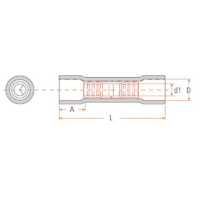 Sparex Pre Insulated Inline Terminal Standard Grip 4.0mm - Image 2