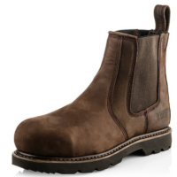 Buckbootz B1150 Safety Chocolate Oil Dealer Boots
