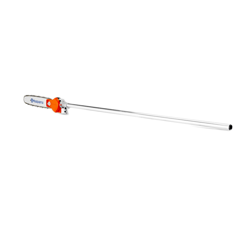 Husqvarna PA1100 Pole Saw Attachment with 10" bar, designed for high-reach pruning on compatible Husqvarna combi units.