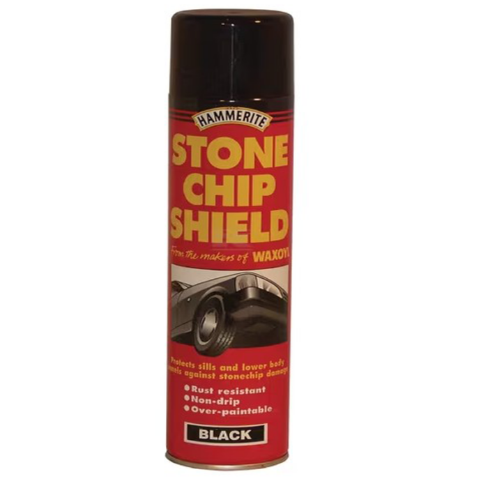 Hammerite Stone Chip Shield Black Aerosol 600ml