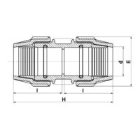 Water Pipe MDPE Coupler - 32mm - Image 2