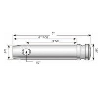 Top link pin 19x76mm Cat. 1 - Image 2
