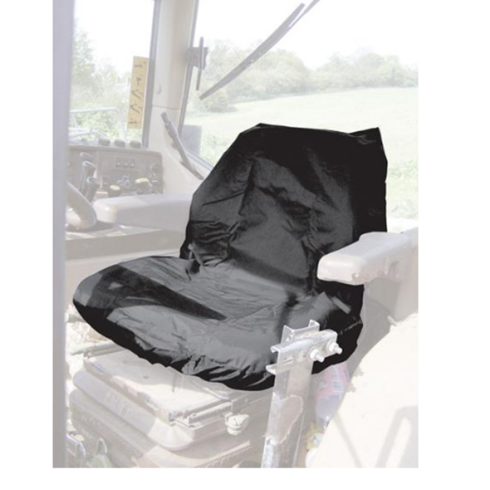 Sparex Standard Seat Cover - Tractor & Plant - Universal Fit - BLACK