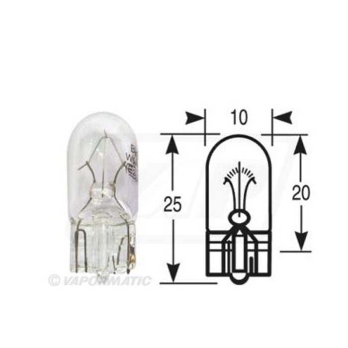 Vapormatic Bulb Capless bulbs 12V 5W VLC0501