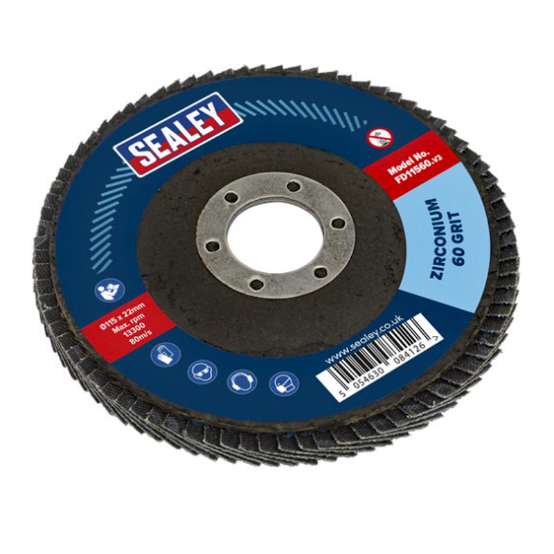 115mm Zirconium Flap Disc 60Grit 22mm Bore
