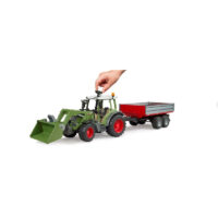 Bruder Fendt Vario 211 with Front Loader & Tipping Trailer - Image 3