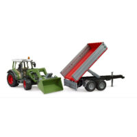 Bruder Fendt Vario 211 with Front Loader & Tipping Trailer - Image 4