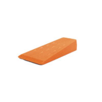 Husqvarna Plastic Felling Wedge 20cm in bright orange, made of durable impact-resistant plastic for controlled tree felling.