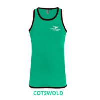 Longhorn Long Tail Shearing Singlet Cotswold Green Adults