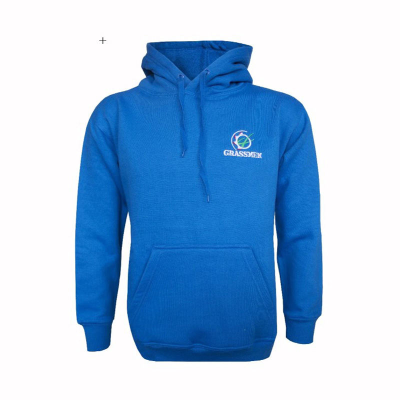 GRASSMEN Electric Blue Hoodie, Original size Medium