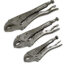 Siegen Locking Pliers Set 3pc