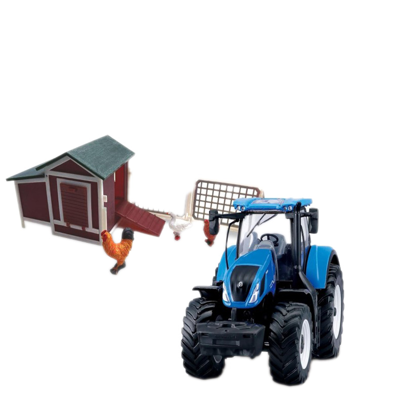 Bburago Farmland Playset Chicken Coop with New Holland Tractor