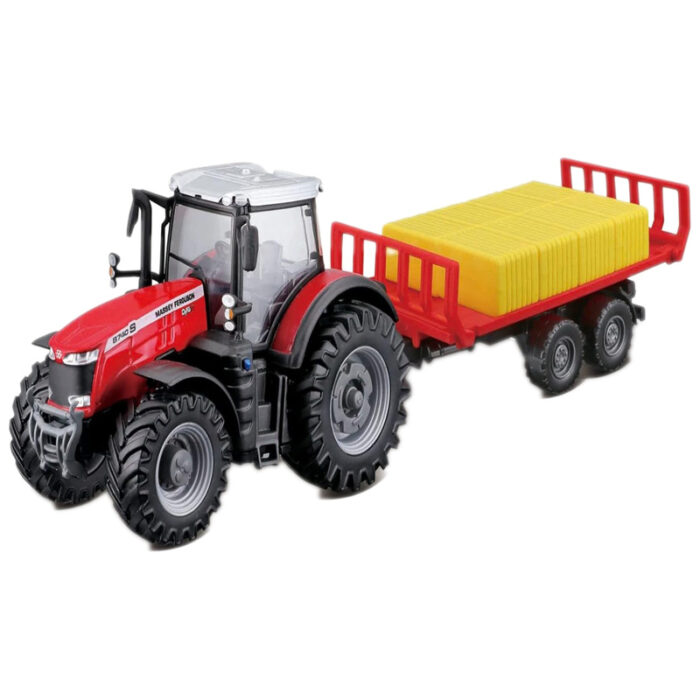 Bburago Massey Ferguson 8740S Tractor & Trailer