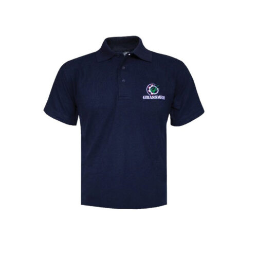 GRASSMEN Born To Farm Kids Navy Polo Shirt 5-6yrs