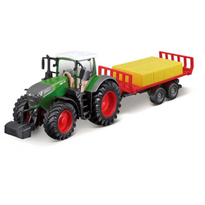 Fendt 1050 Vario Tractor With Bale Trailer