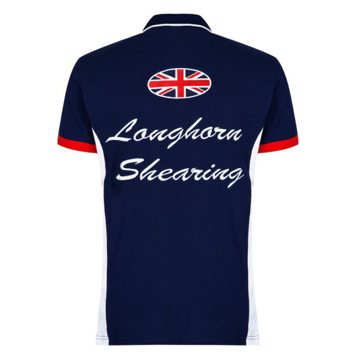 Longhorn Shearing Kids Hereford Navy Polo