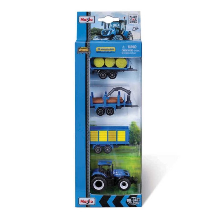 Maisto Mini Working Machines New Holland 4 Pack