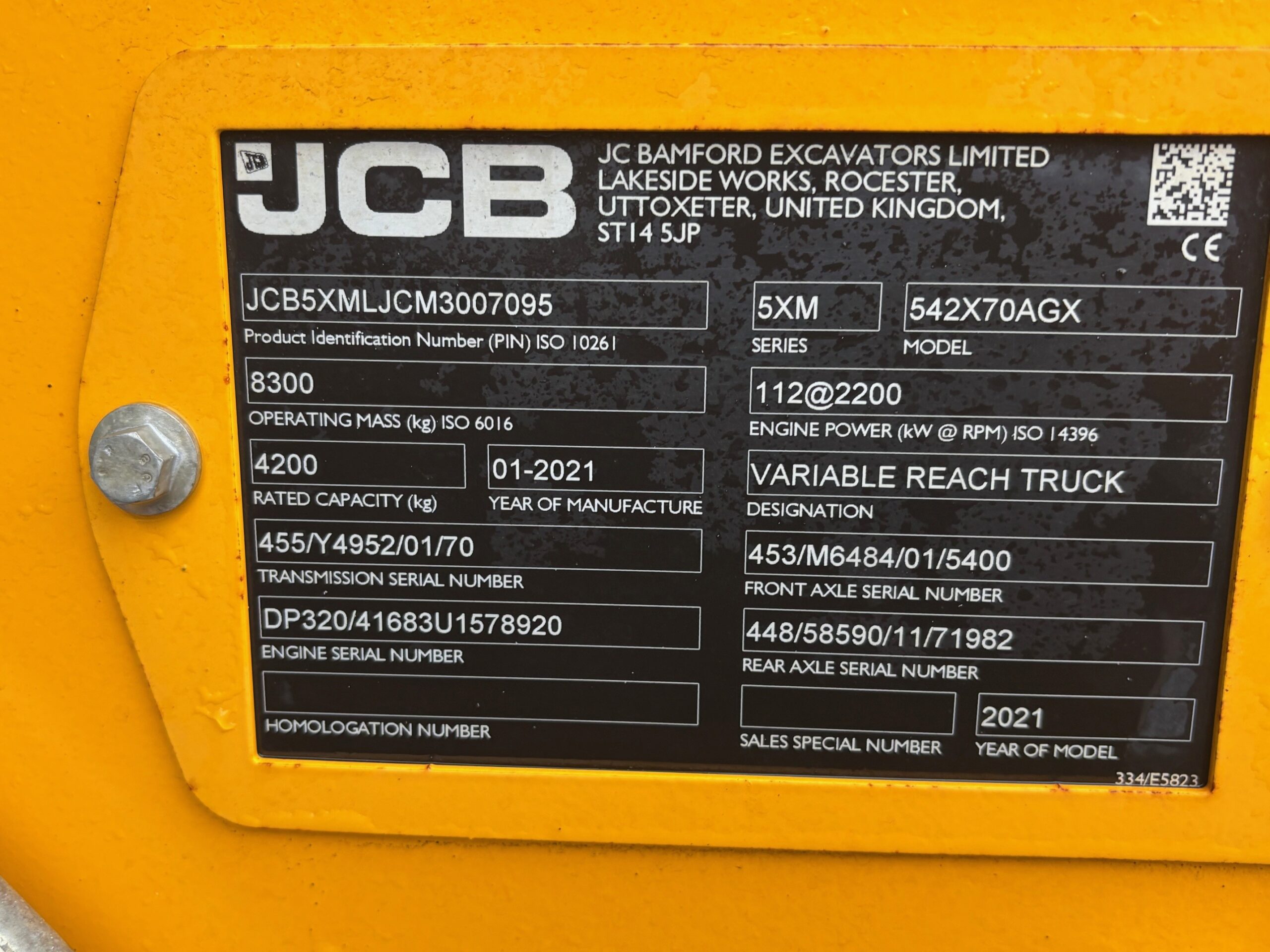 2021 JCB 542-70 AGRI XTRA (HOURS: 2799) - Image 8