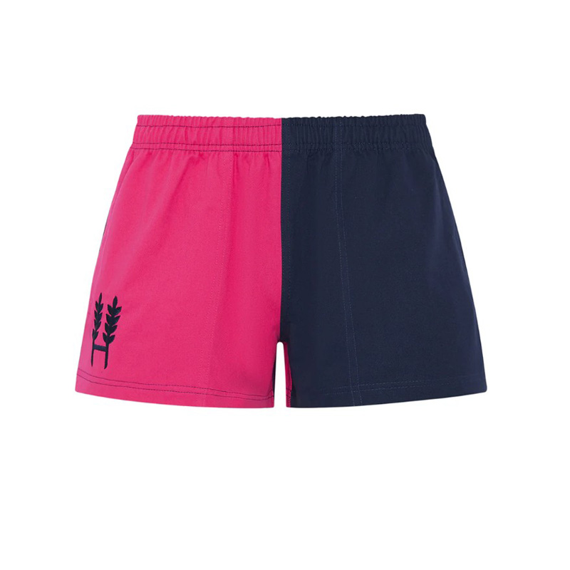 HEXBY Harlequin Shorts Pink-Navy- Zip Pocket