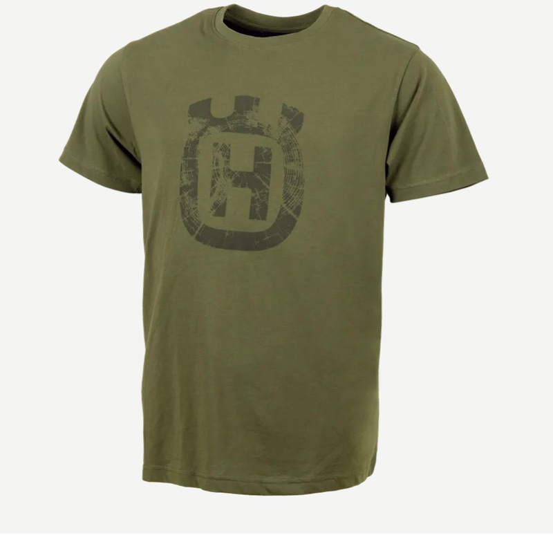 Husqvarna Xplorer SS Tree Ring Crown T-Shirt Green