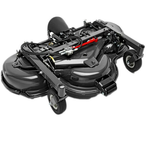 Husqvarna 155X Combi Cutting Deck, 61-inch heavy-duty steel mower attachment for front-mounted ride-on mowers, featuring dual cutting modes with BioClip mulching and rear discharge.