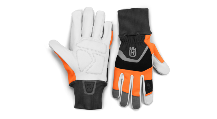 "Husqvarna Functional Gloves with saw protection – durable work gloves designed for chainsaw safety and comfort"