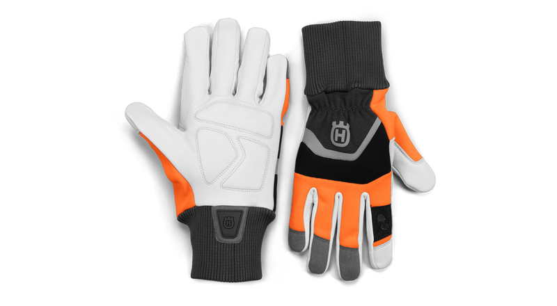 "Husqvarna Functional Gloves with saw protection – durable work gloves designed for chainsaw safety and comfort"
