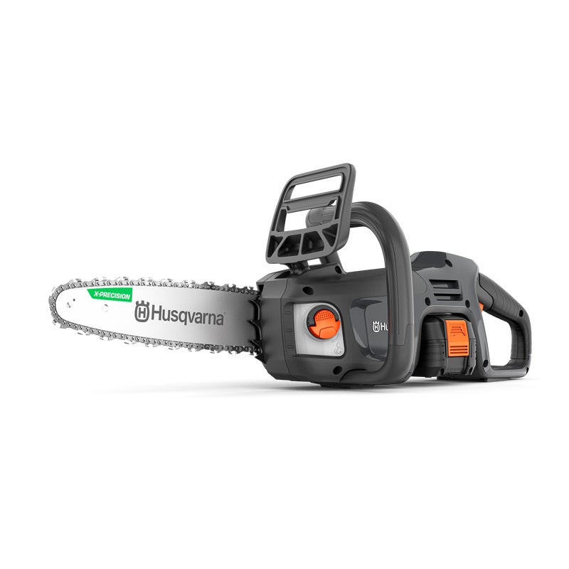 Husqvarna Aspire C15X-P4A cordless chainsaw with compact design, ergonomic handle, and battery-powered operation.