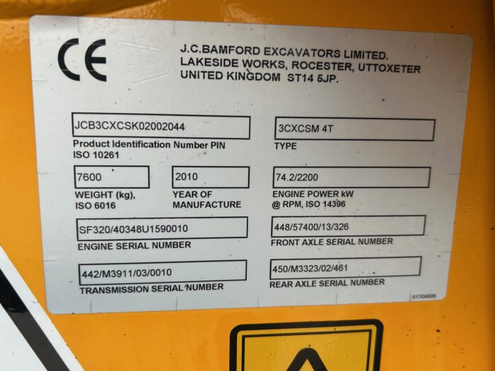 2010 JCB 3CX (11010410) - Image 6