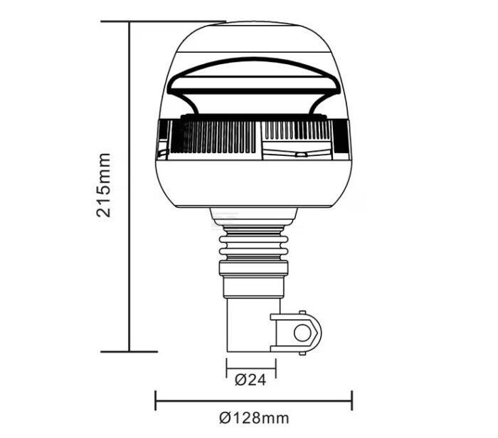 Kramp LED Warning Beacon 24W Amber