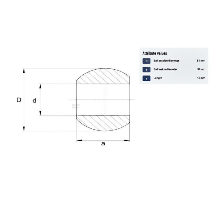 Krone Lower Link Ball Cat. 3/3 – Ø37/64 x 45mm - Image 2