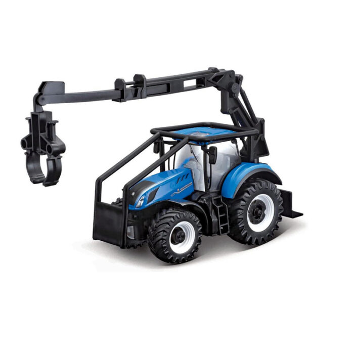 Bburago New Holland T7.315 with Log Loader & 3 Logs
