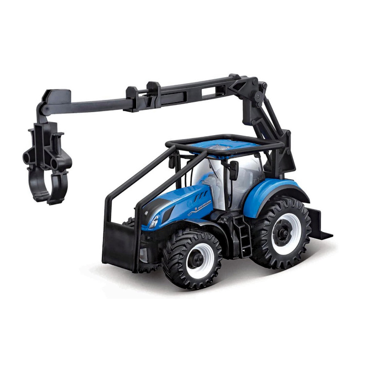 Bburago New Holland T7.315 with Log Loader & 3 Logs