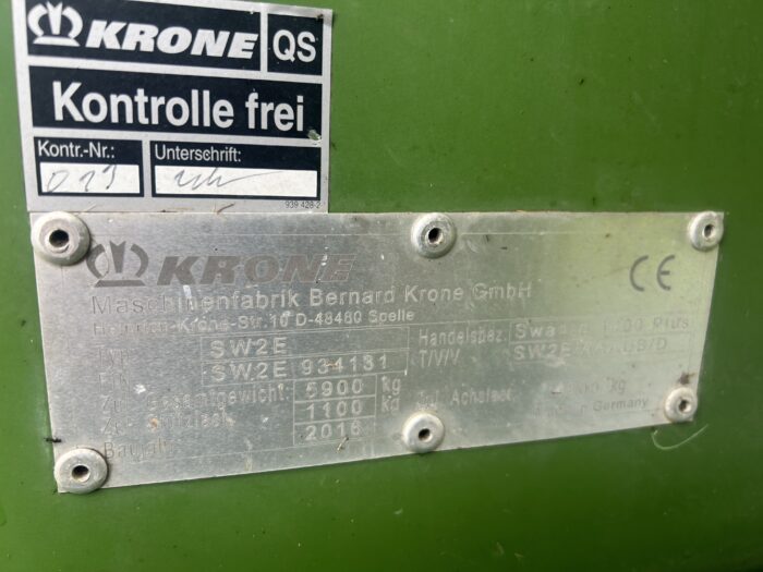 2016 KRONE SWADRO 1400 PL (11010422) - Image 2