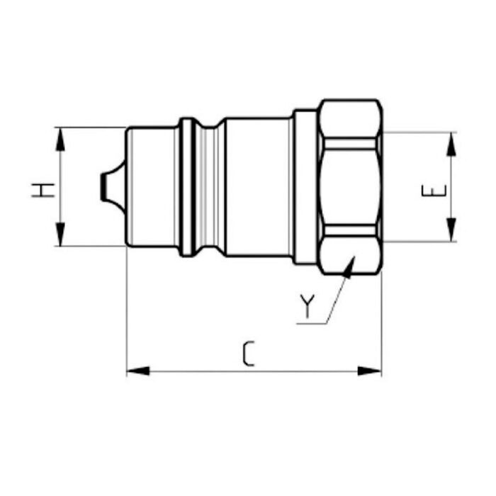 S.112648 Faster Quick Release Hydraulic Coupling Male