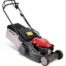 Honda HRX476QY rear roller petrol lawnmower with 47cm steel deck and 60L grass collector, designed for striped lawns.