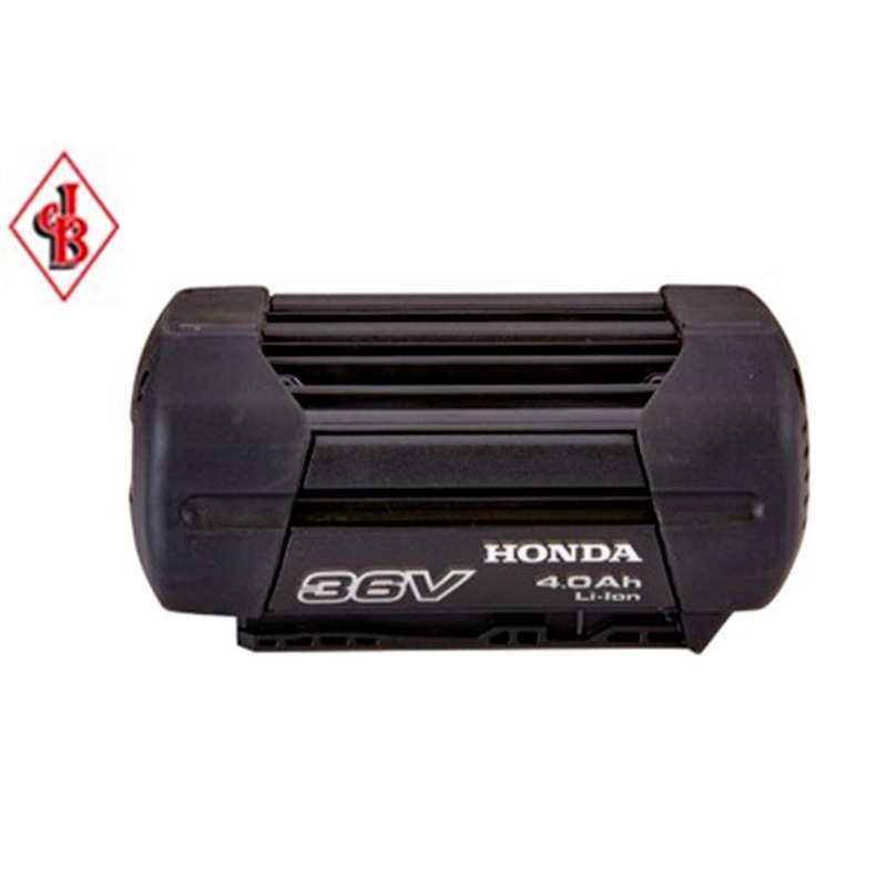Honda DP3640XA 36V lithium-ion battery with black and red casing, shown on a white background