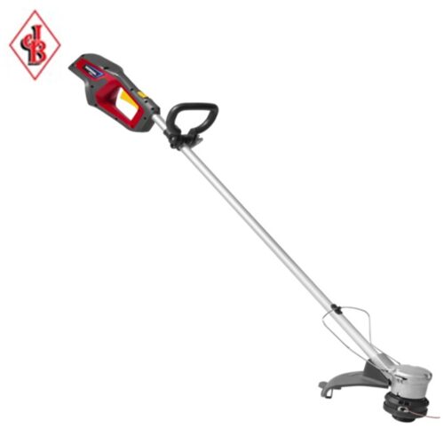 Honda HHT36BXB cordless grass trimmer with red motor housing, straight shaft, and black loop handle.