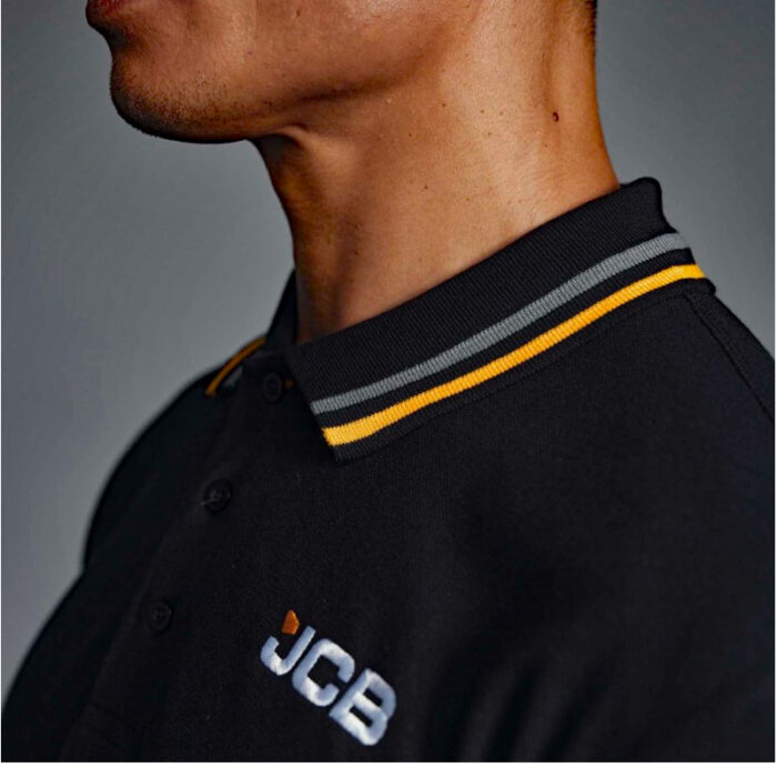 JCB Tipped Polo Shirt - Image 2