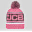 Kids Team JCB Beanie – Dusty Pink with Bobble