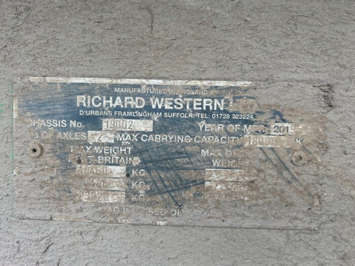 2019 RICHARD WESTERN SWT18 - Image 7